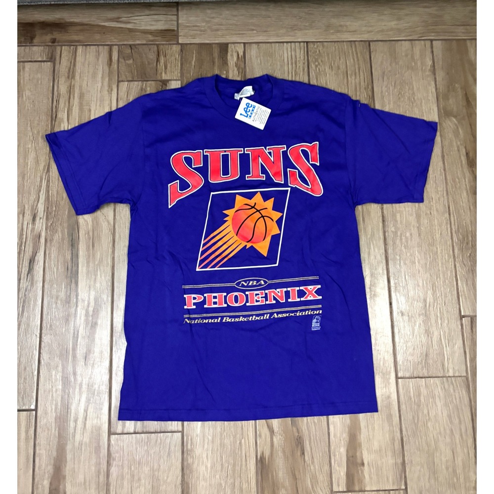 Vintage Phoenix‎ Suns NBA T Shirt NWT 90s Lee Sport Nutmeg Mills Graphic Large
